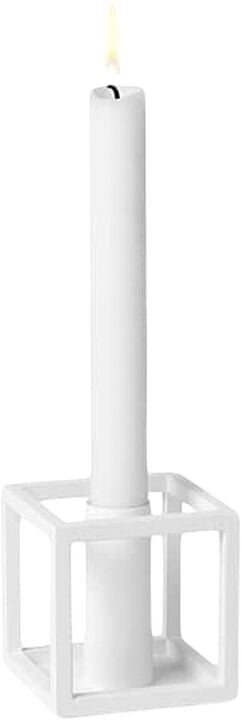 Kubus 1, Candle Holder, White
