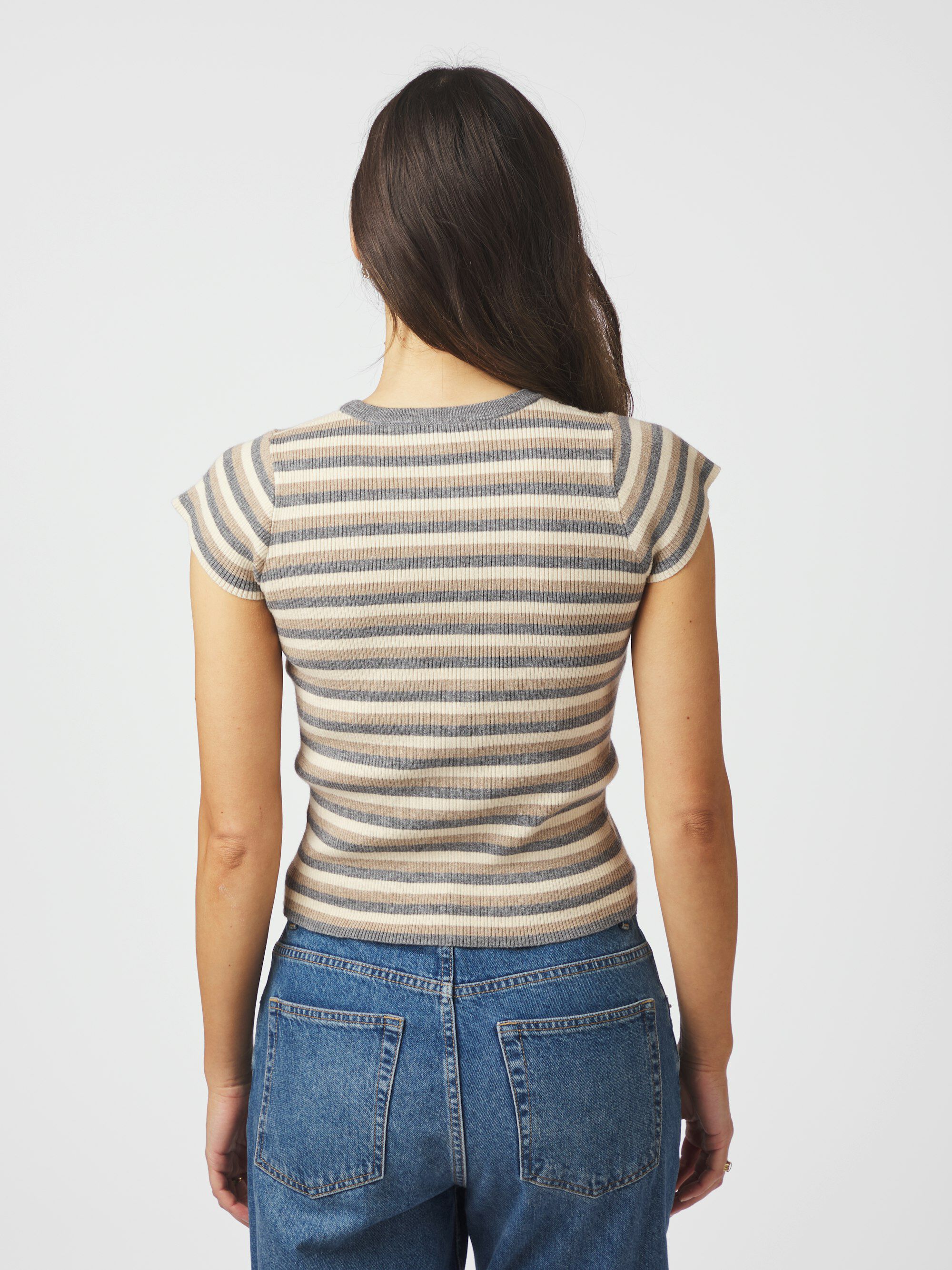 Tirra Simple Stripe Knit Top