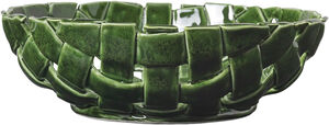 Plait Bowl Ø30 - Emerald Green