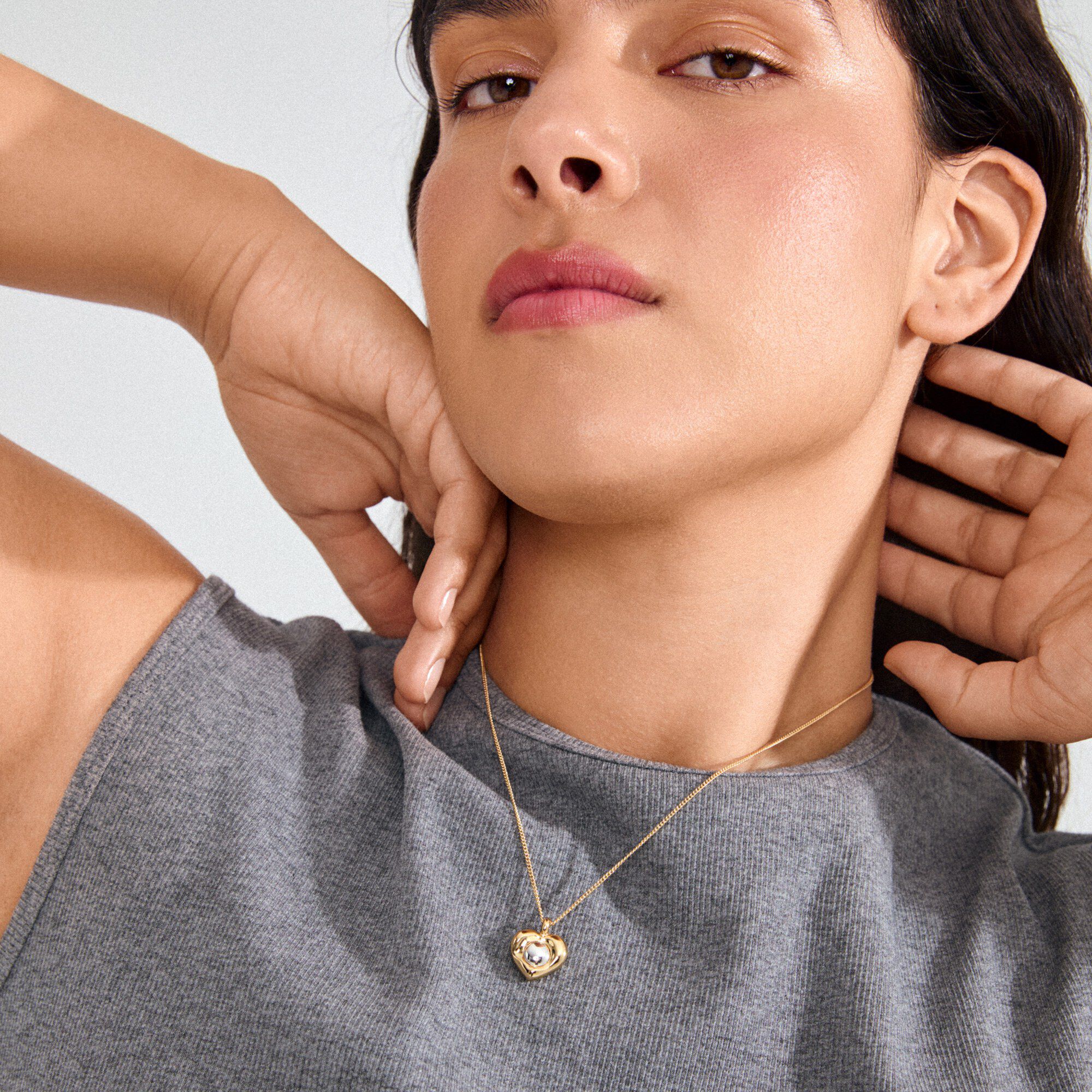 NOVA heart necklace gold-plated