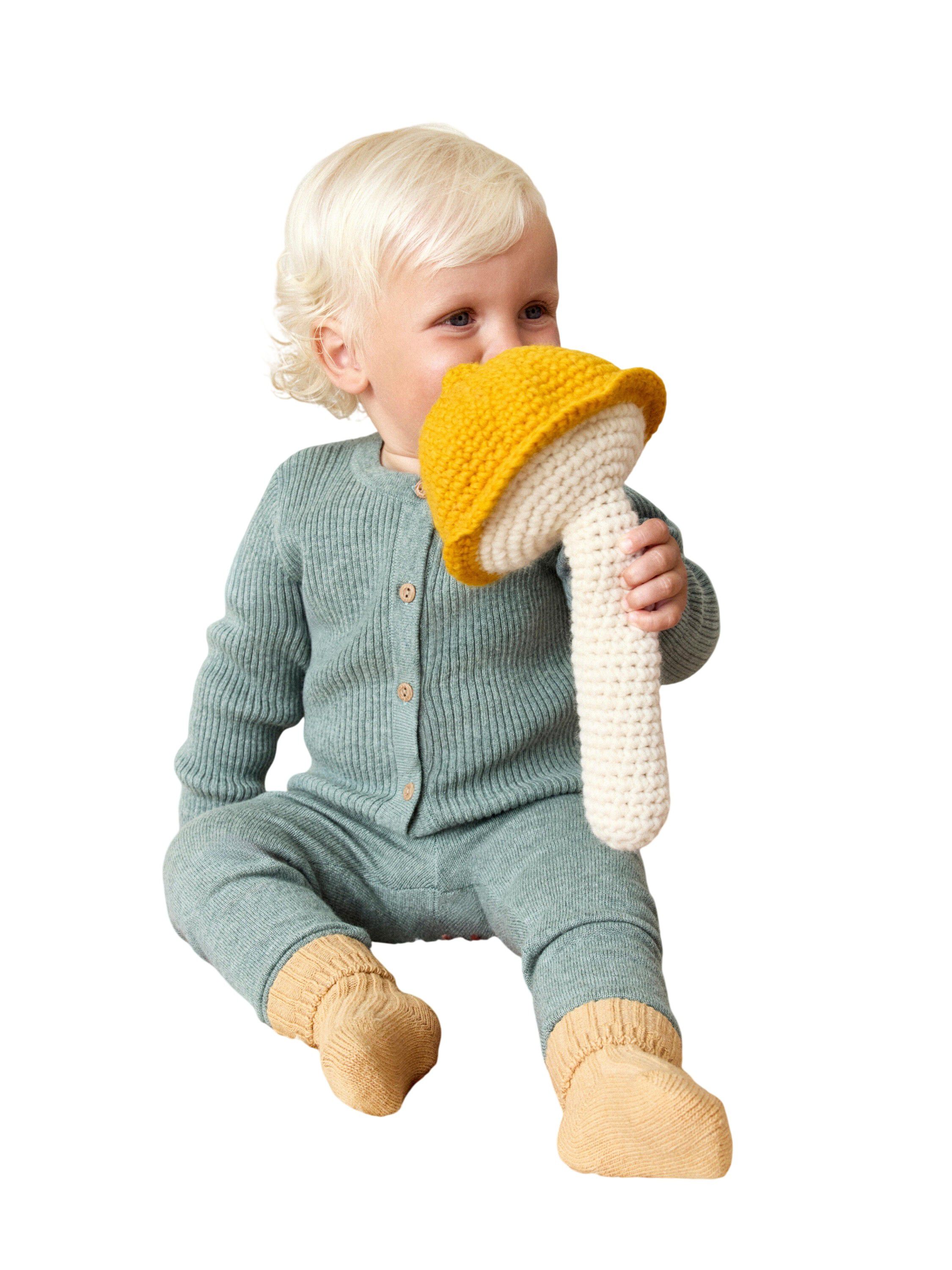 Cardigan rib wool