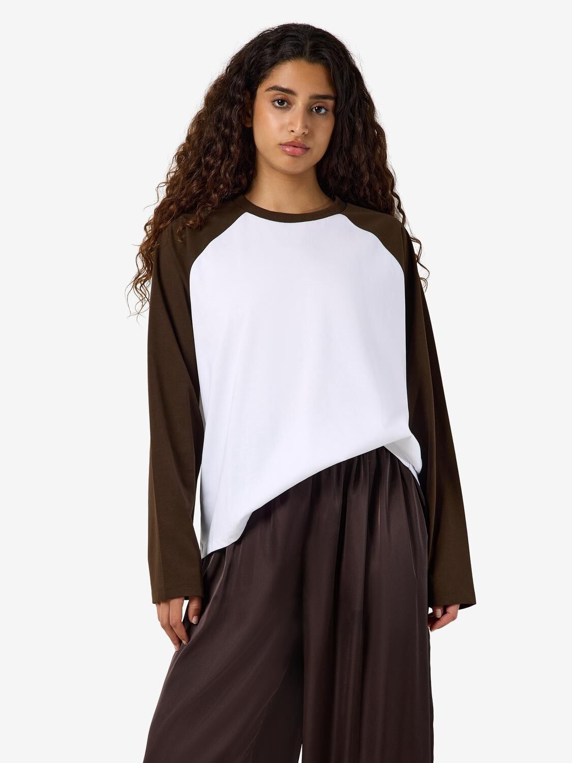 Nmember L/S Raglan Colorblock Top