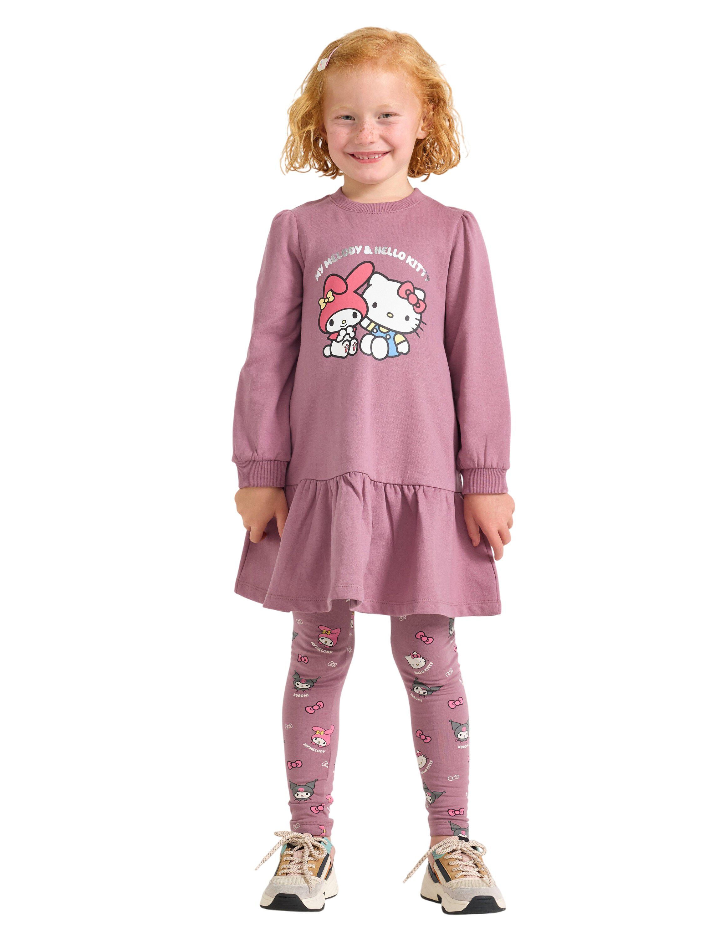 Long-sleeved dress in cotton jersey