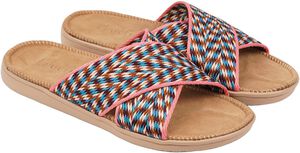 CALETON - SUEDE SOLE AND WOVEN COTTON STRAPS