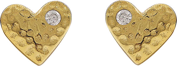 Mini heart øreringe