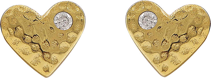 Mini heart øreringe