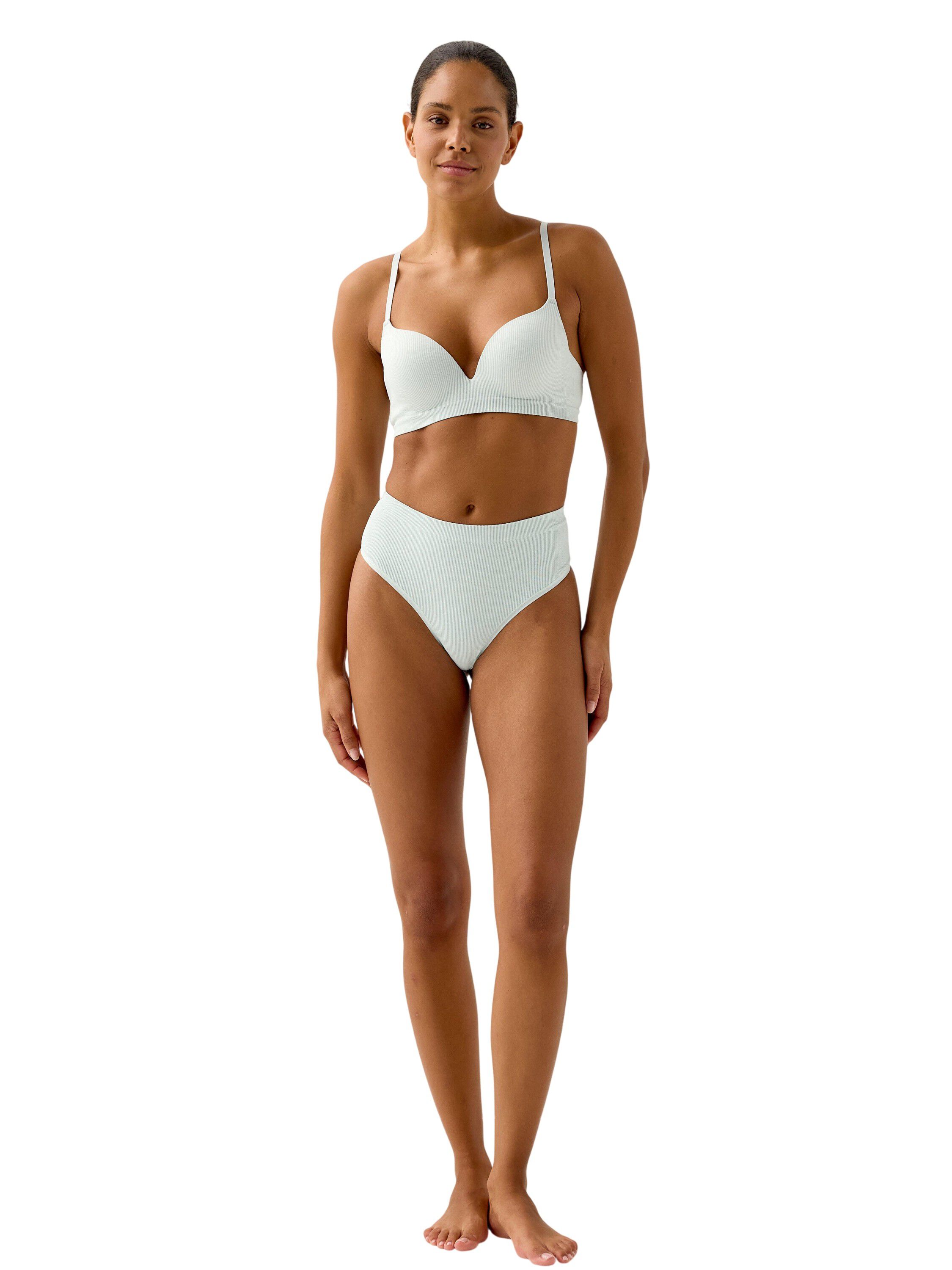 Brief Thong high Seamless rib