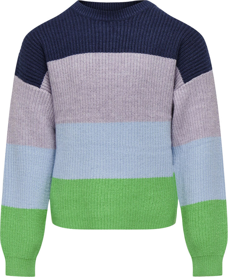 KOGSANDY L/S STRIPE PULLOVER KNT NO
