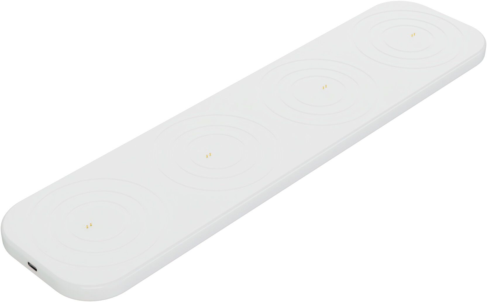 LED rechargeable base, Large, USB-C, White, 40x10 cm