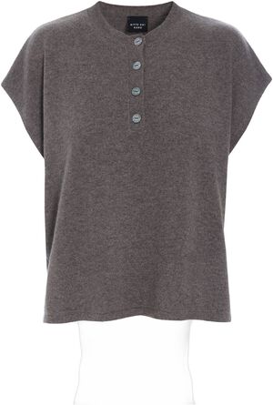 Kumo cashmere bluse med knapper