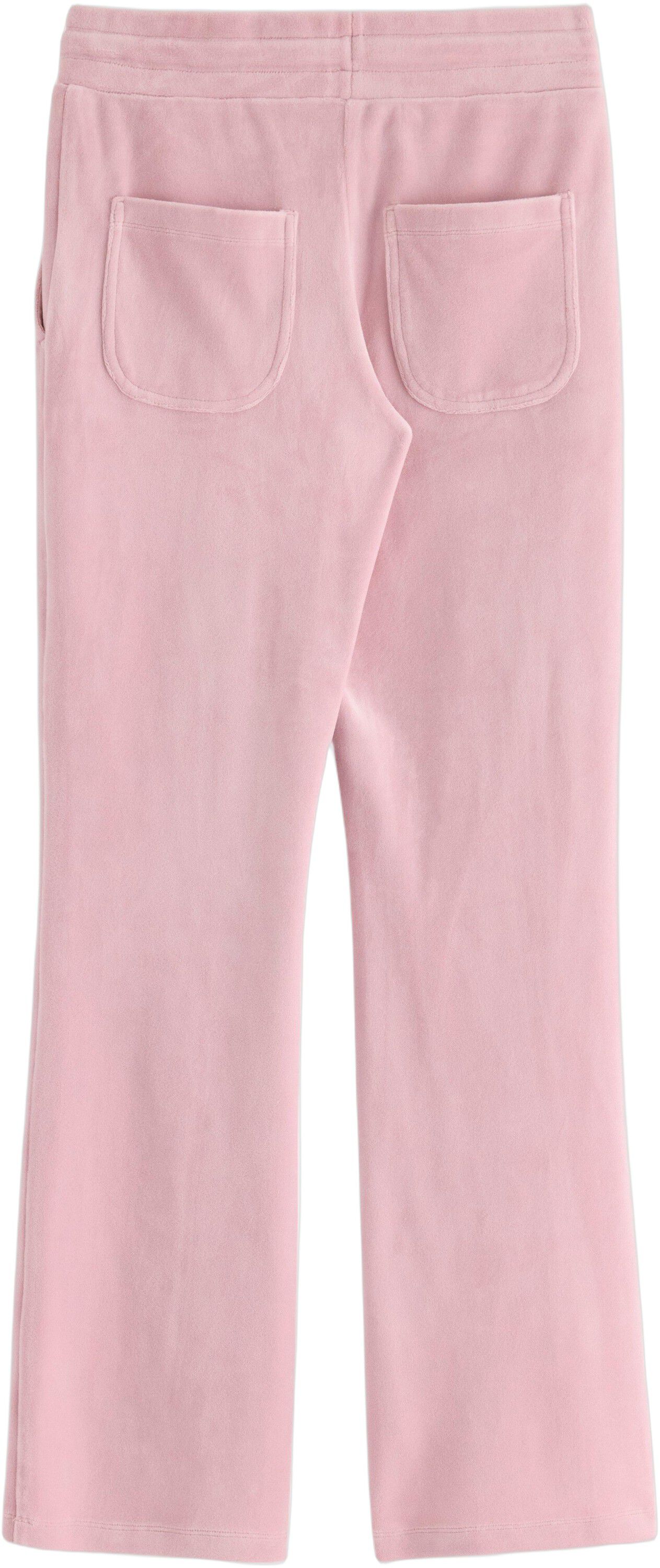 Soft jersey trousers in velour with