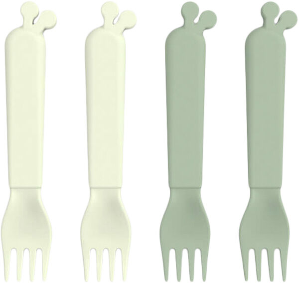 Kiddish gafler 4 stk. Raffi Grøn