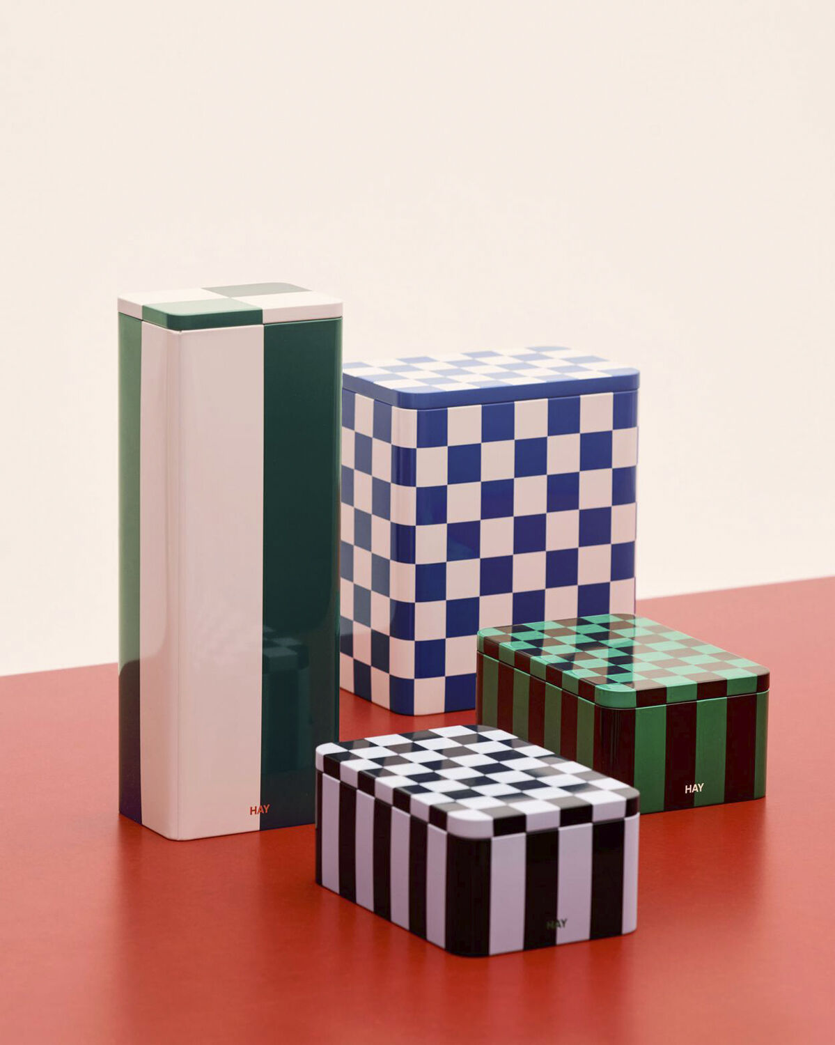 Tin Container-Small-Dark blue and l