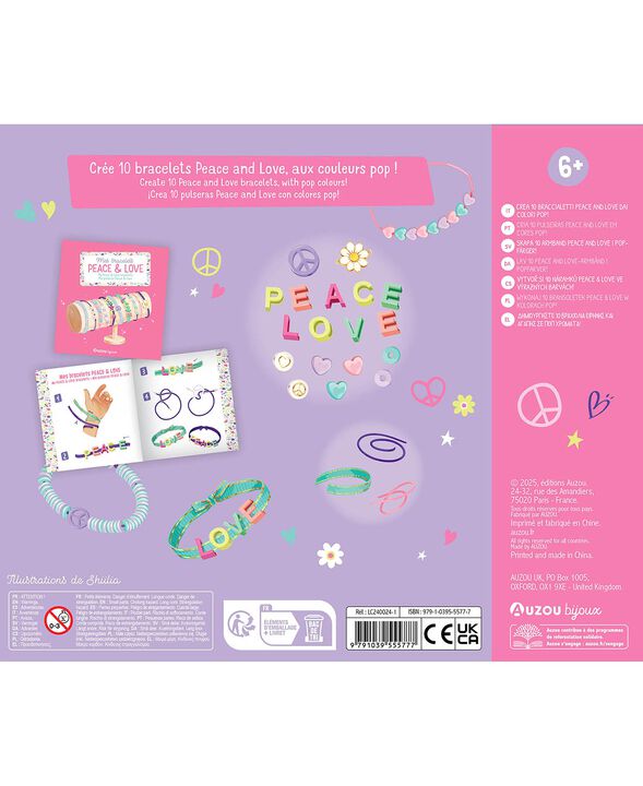 Auzou - Jewellery Factory - Peace & Love armbånd