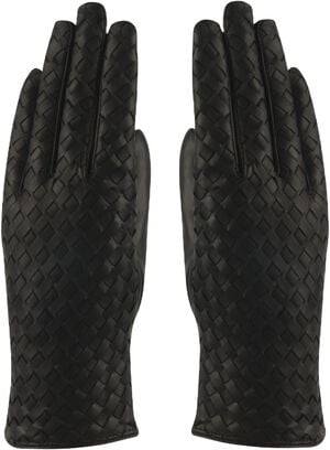 MJM Glove Liva W Leather Braided Black