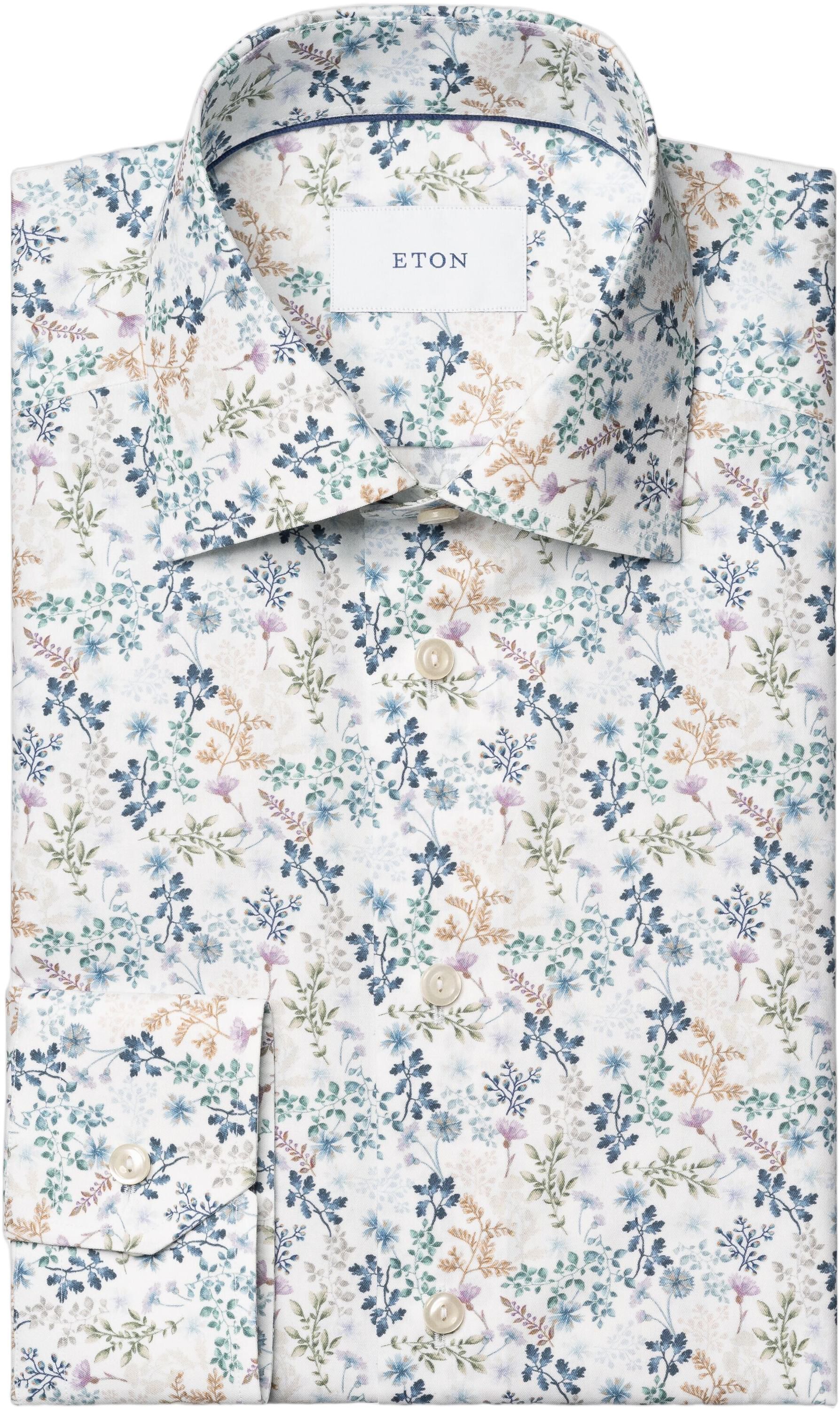 Slim Fit Floral Twill Shirt