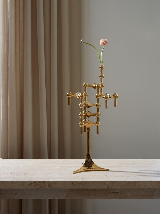 STOFF Nagel® 3-pak lysestage messing