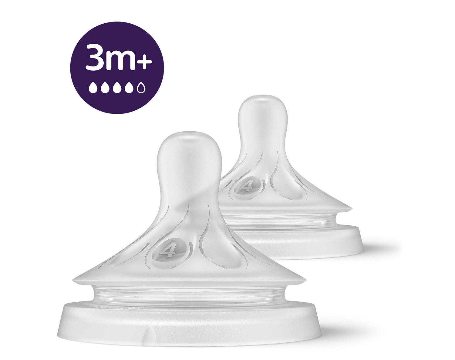 Philips Avent Natural Response Nipple - 3m+ - Pakke med 2