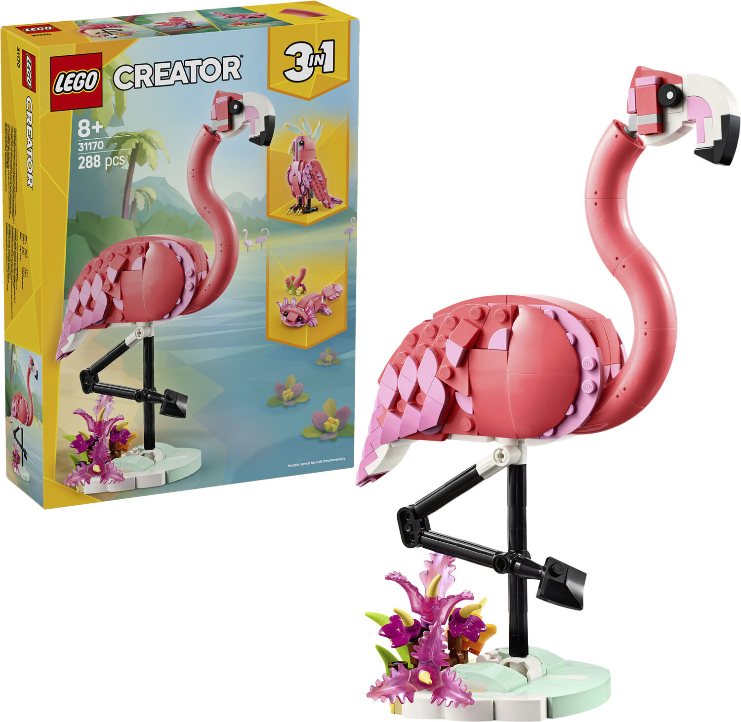 Vilde dyr - Pink flamingo 31170