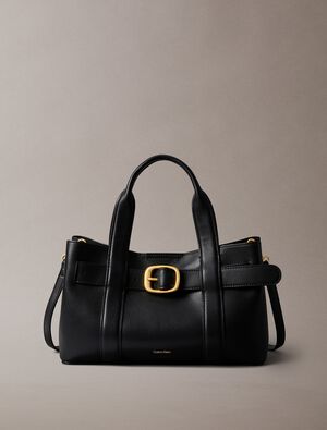 BUCKLE MINI TOTE WITH STRAP