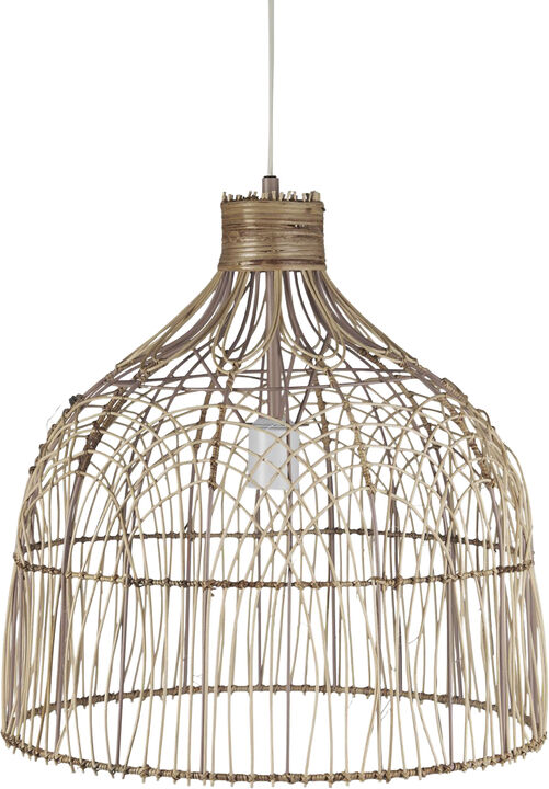 Hængelampe buet bambus Savannah