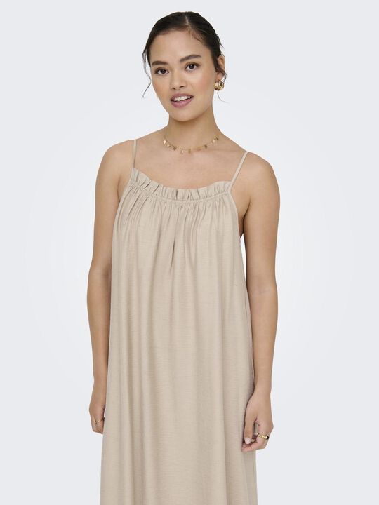 ONLLINO S/L LONG RUFFLE DRESS WVN O