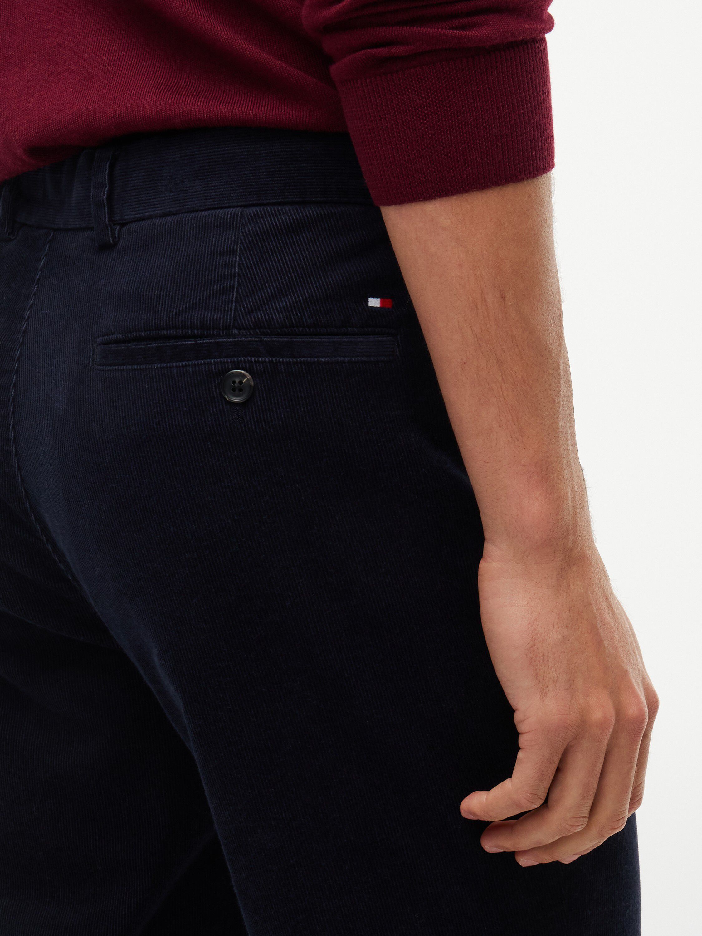 Denton Slim Straight Fine Corduroy Chinos