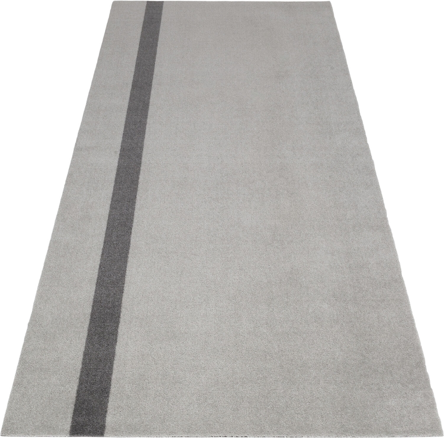 L&oslash;ber, 90x200 cm, stripe vertical lysegr&aring;/steelgrey