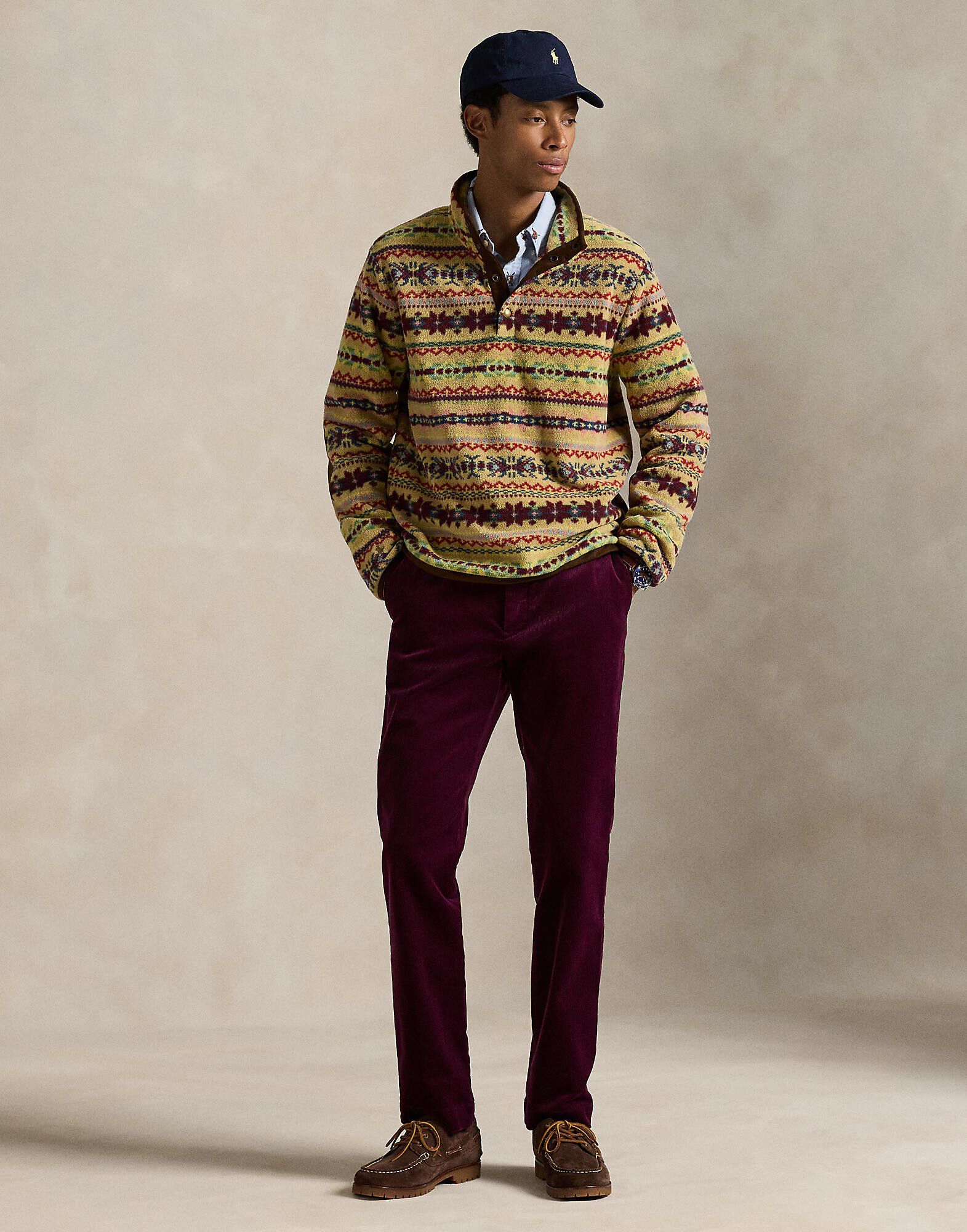 Fair Isle-Inspired Fleece Pullover