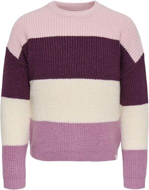 KMGSANDY L/S STRIPE PULLOVER KNT NO