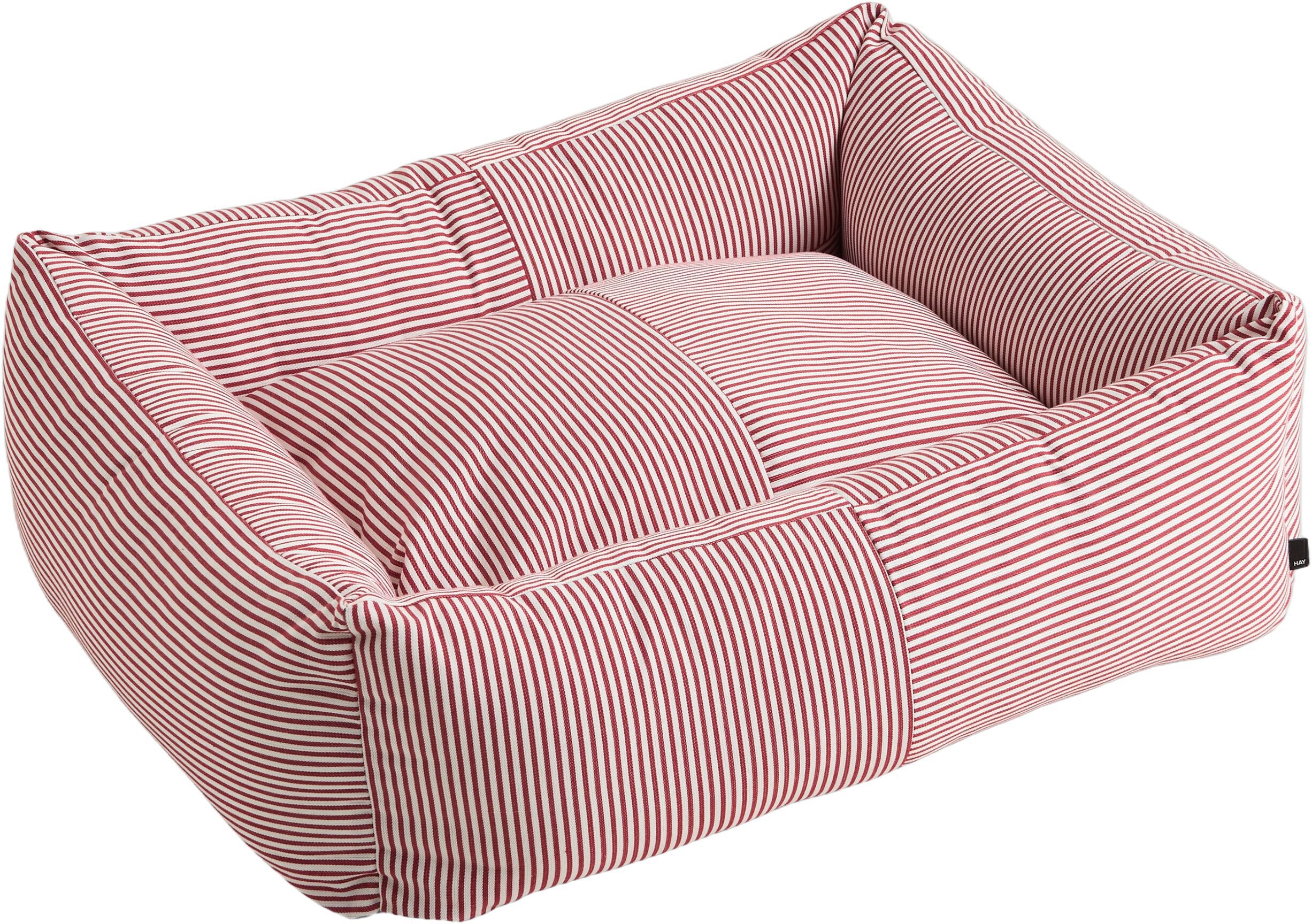 HAY Dogs Bed Zip-Medium-Red and whi