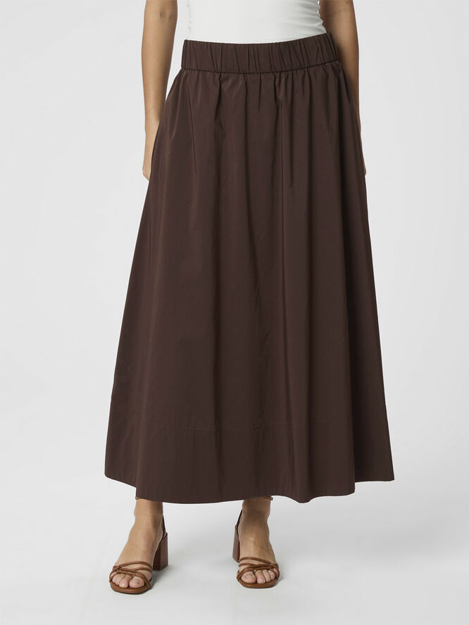 Yara Long Poplin Skirt