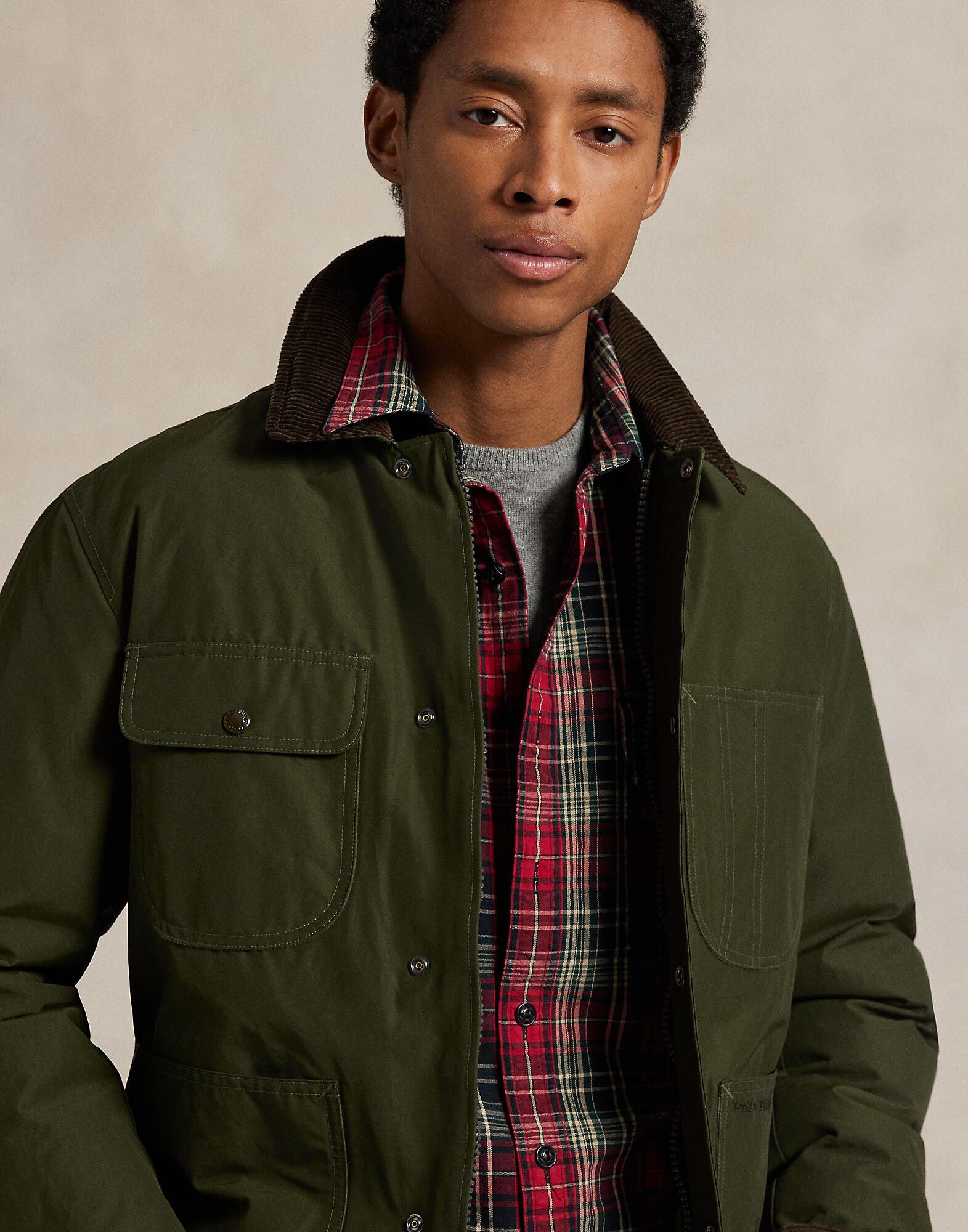 Classic Fit Plaid Oxford Workshirt