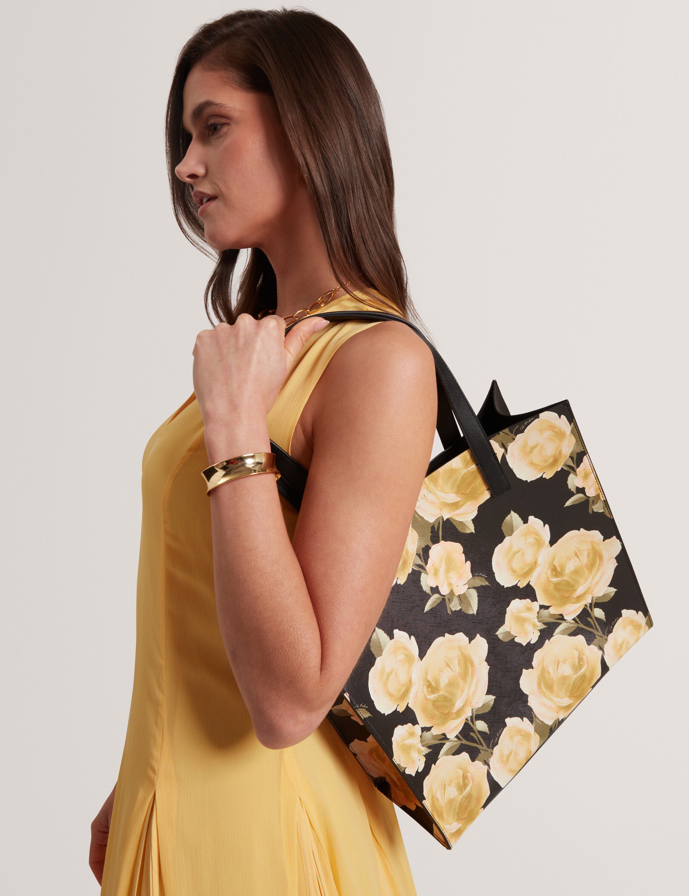 TERACON Floral Print Large Icon Bag
