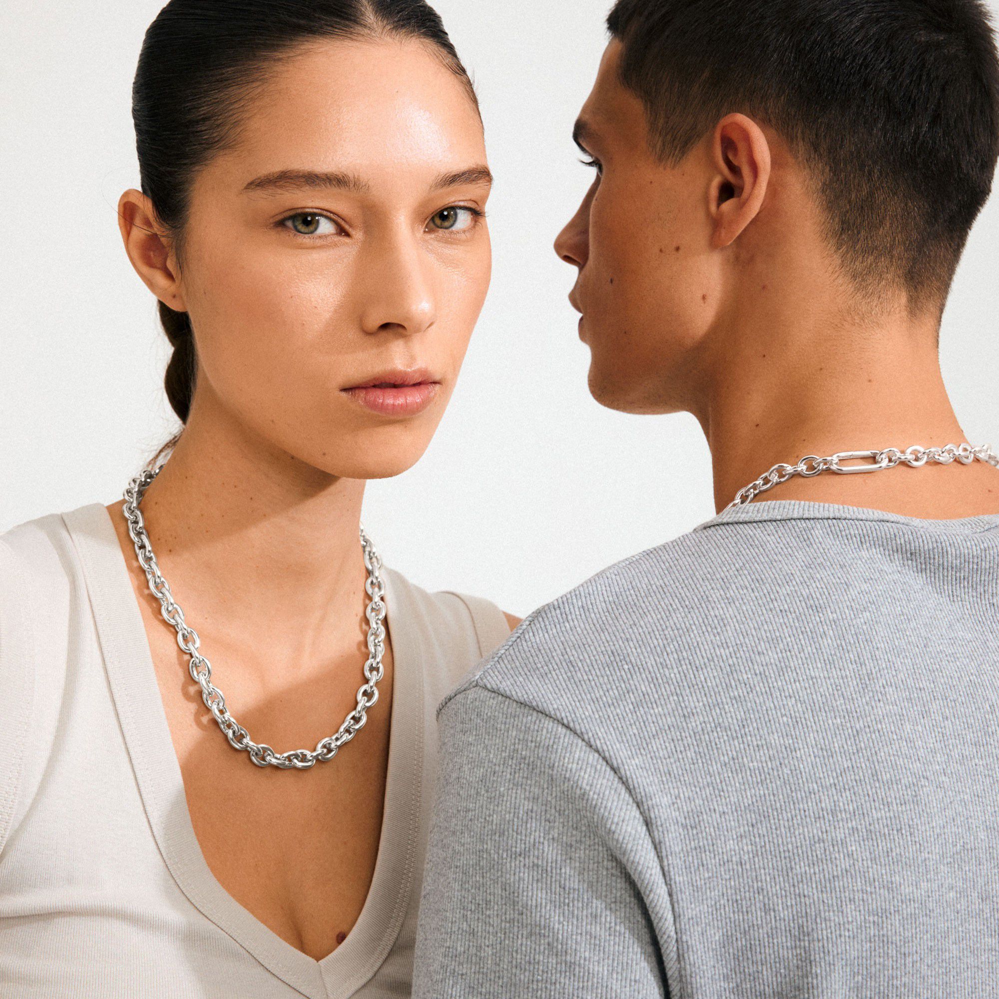 PHASE necklace silver-plated