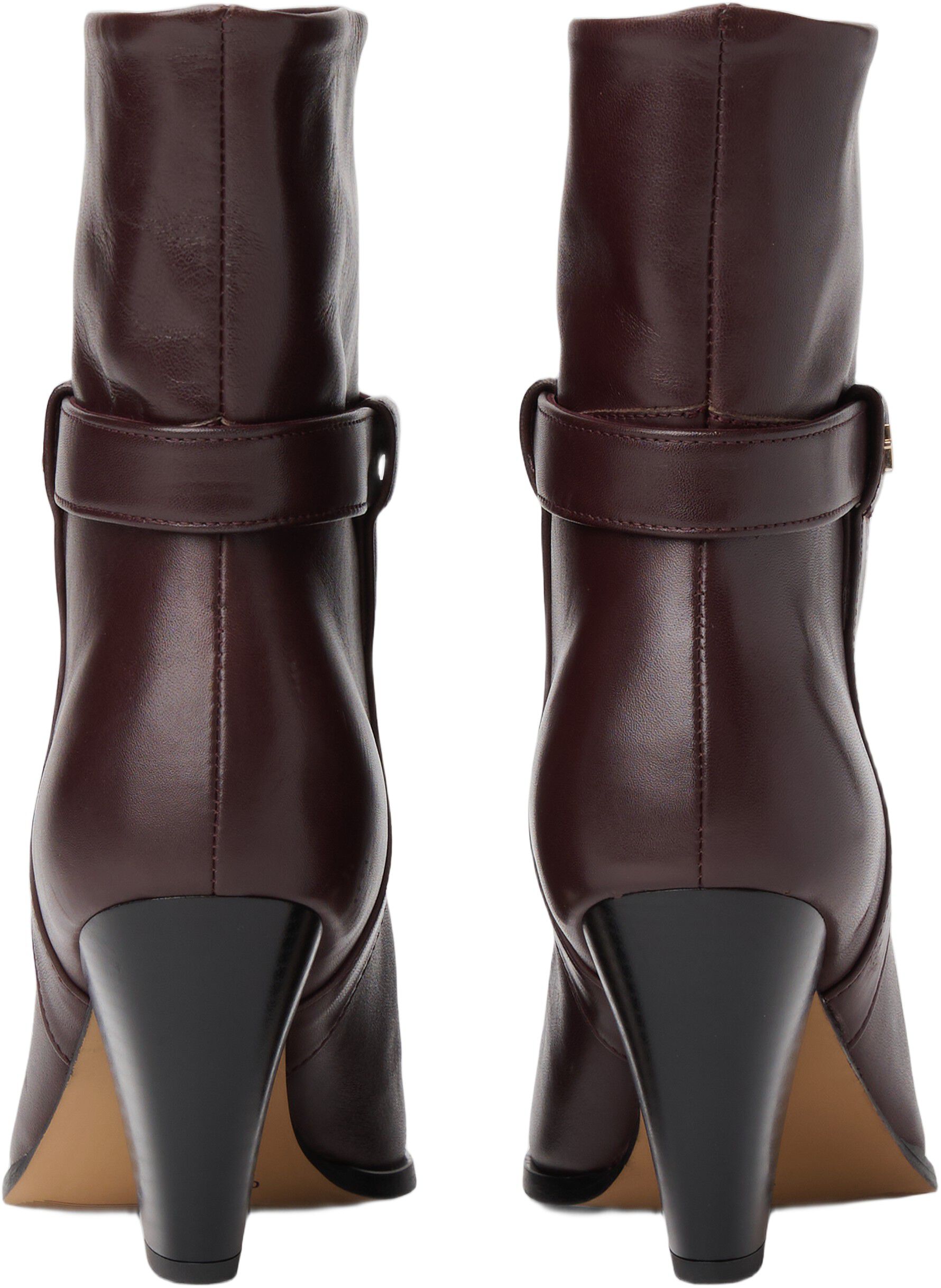 TH T-STRAP LEATHER POINTY BOOTIE