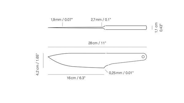 CK16 - Chefs knife - Drop Forged