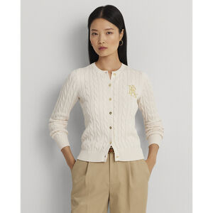 Cable-Knit Cotton Cardigan