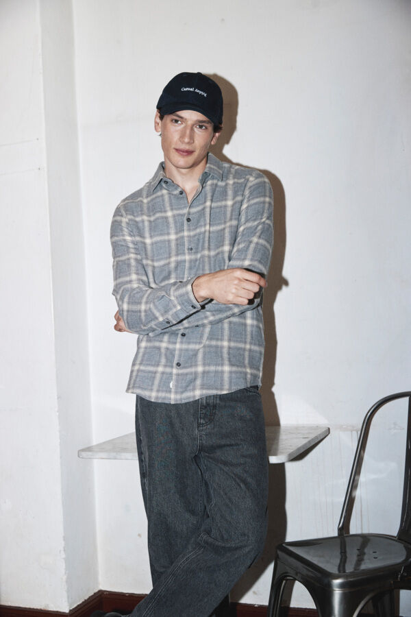 CFANTON LS m&eacute;lange checked shirt