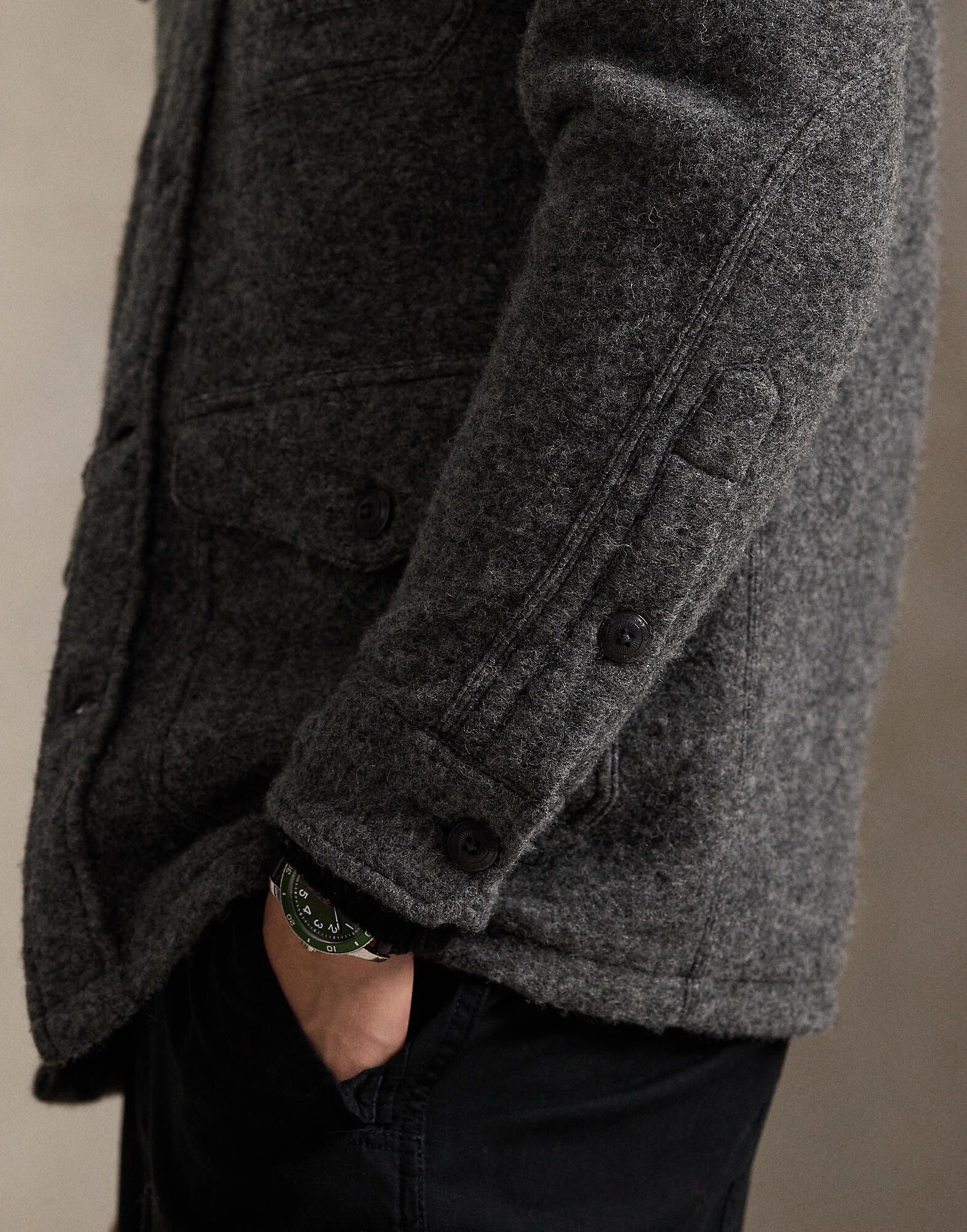 Felted Wool-Blend Jacket