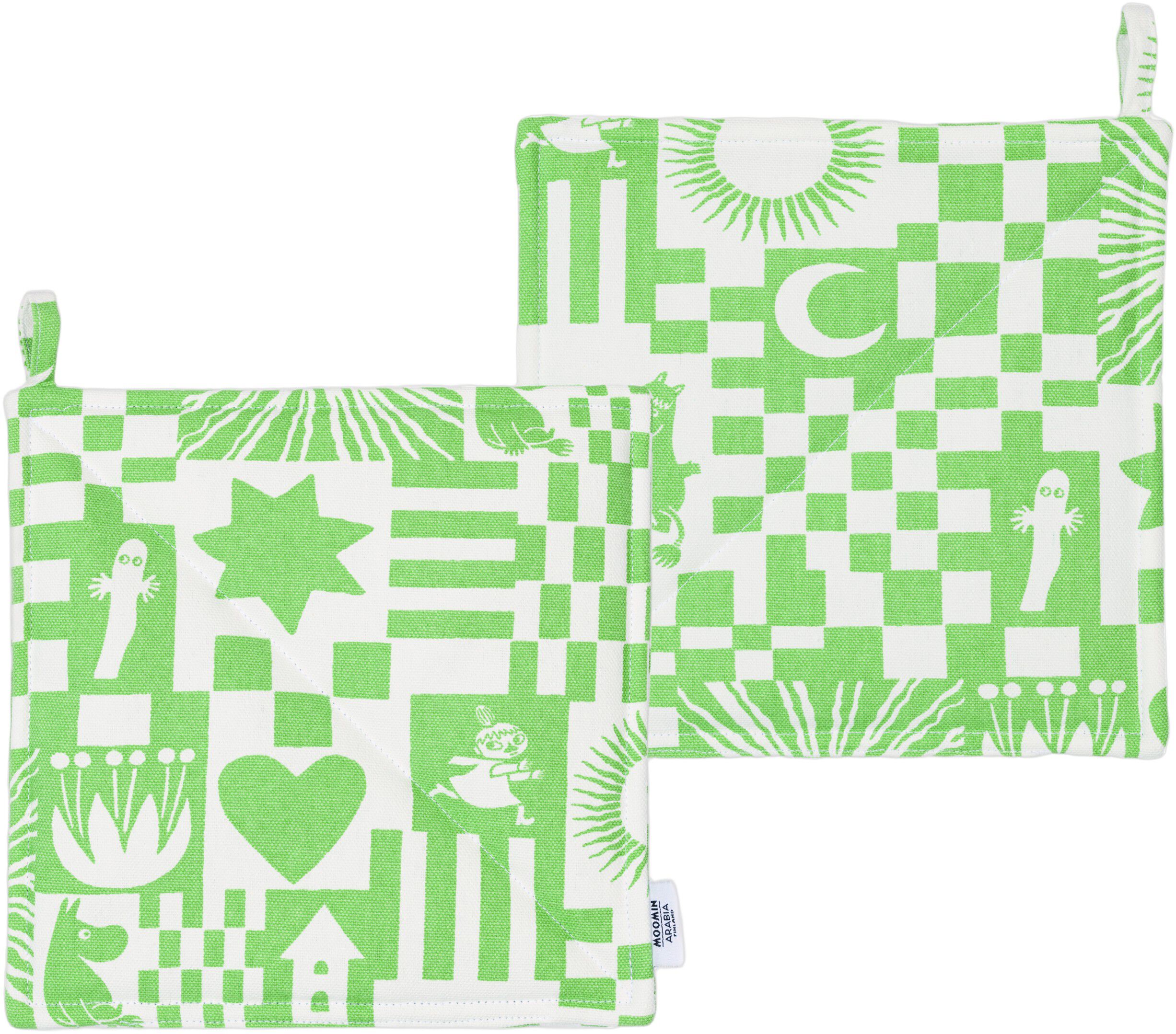 Moomin Arabia grydelapper Fest gr&oslash;n