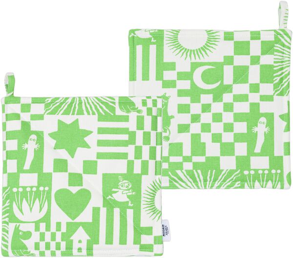 Moomin Arabia grydelapper Fest grøn