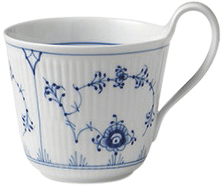 Musselmalet Riflet 33 cl. højhankskop