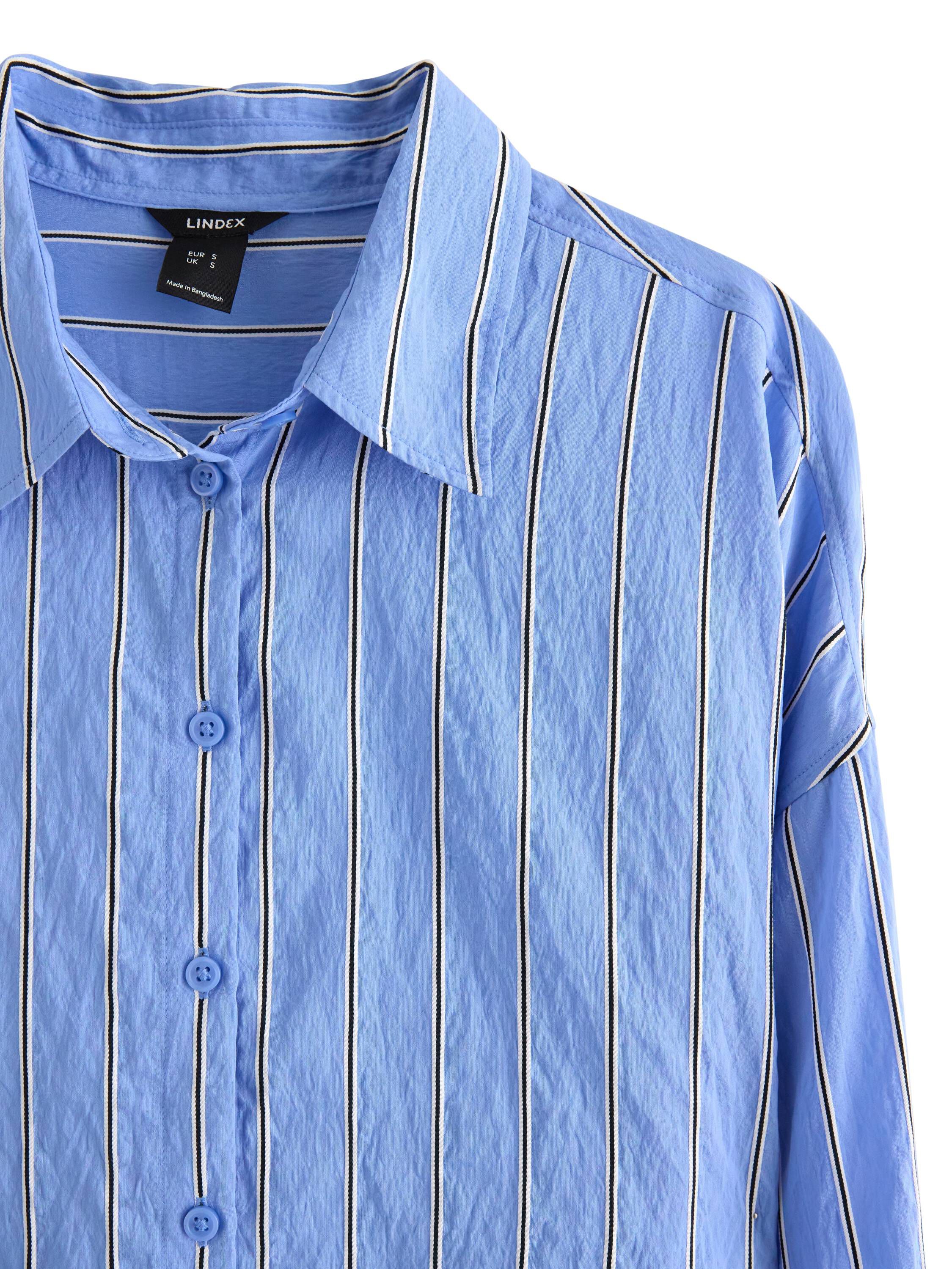 Woven shirt dress in soft viscose w