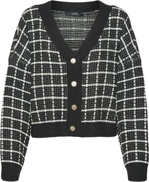 VMKIA LS V-NECK CROP CARDIGAN CO BO