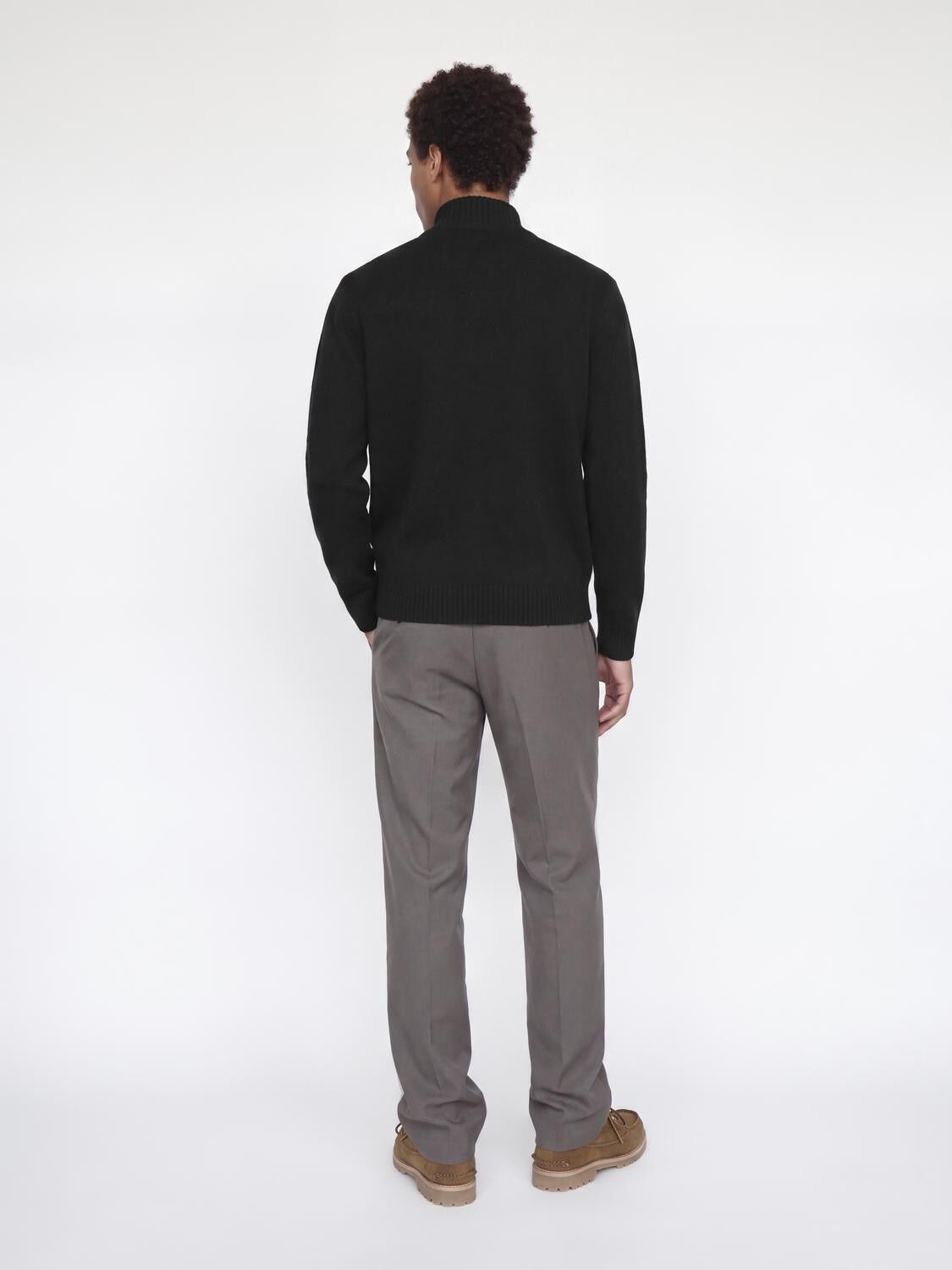 Jjsoho Ollie Knit High Neck Zip Car Sn
