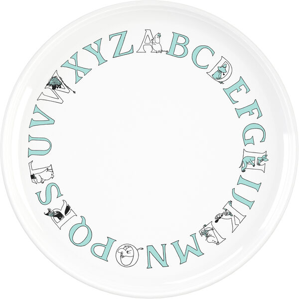 Moomin ABC asjett Ø 20 cm Moomin turqouise