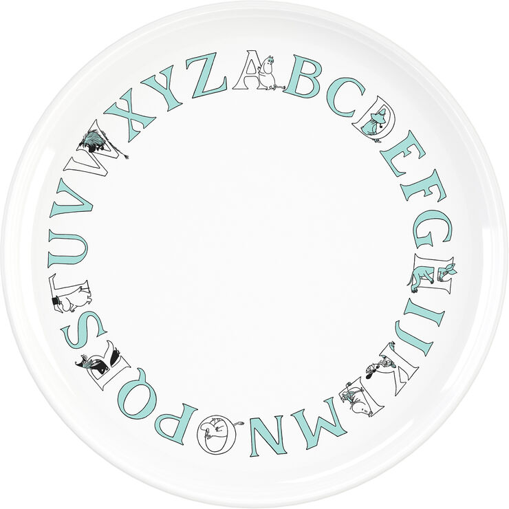 Moomin ABC asjett Ø 20 cm Moomin turqouise