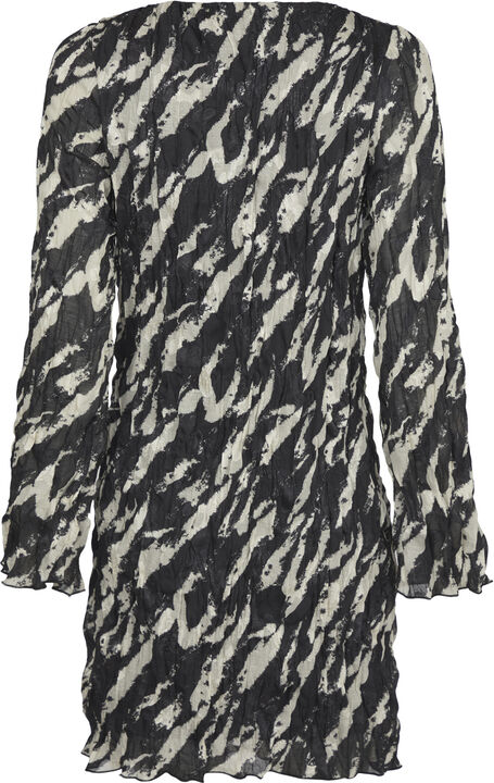 Luni Distressed Zebra Dress