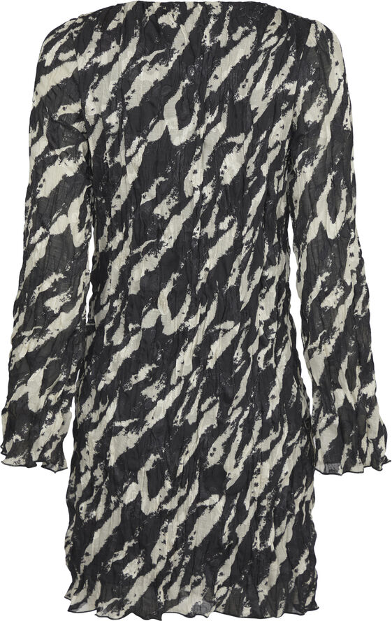 Luni Distressed Zebra Dress